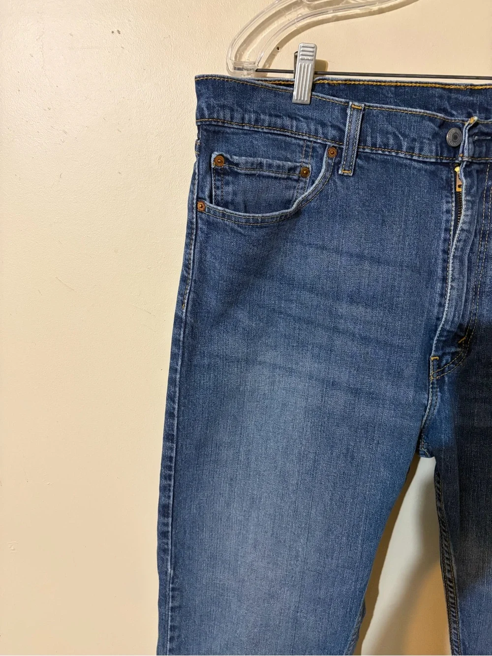 Levi's Men's Slim Straight Jeans in Blue Wash Size 40X30